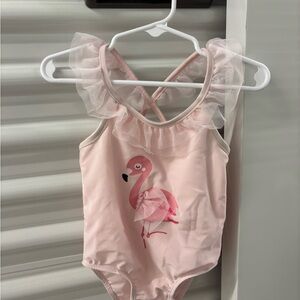 Pink Flamingo Kids One Piece